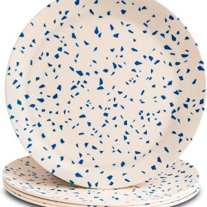 4 Pack Reusable Bamboo Plates