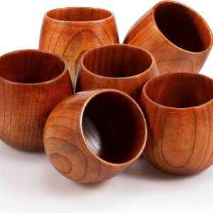 Vintage Bamboo Drinking Cup 6 pcs