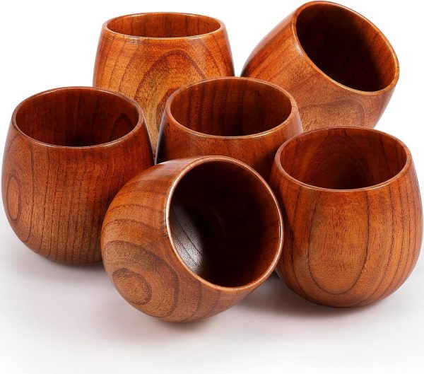 Vintage Bamboo Drinking Cup 6 pcs
